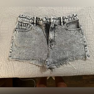 Pacsun Black lightwash High Rise Festival Shorts
